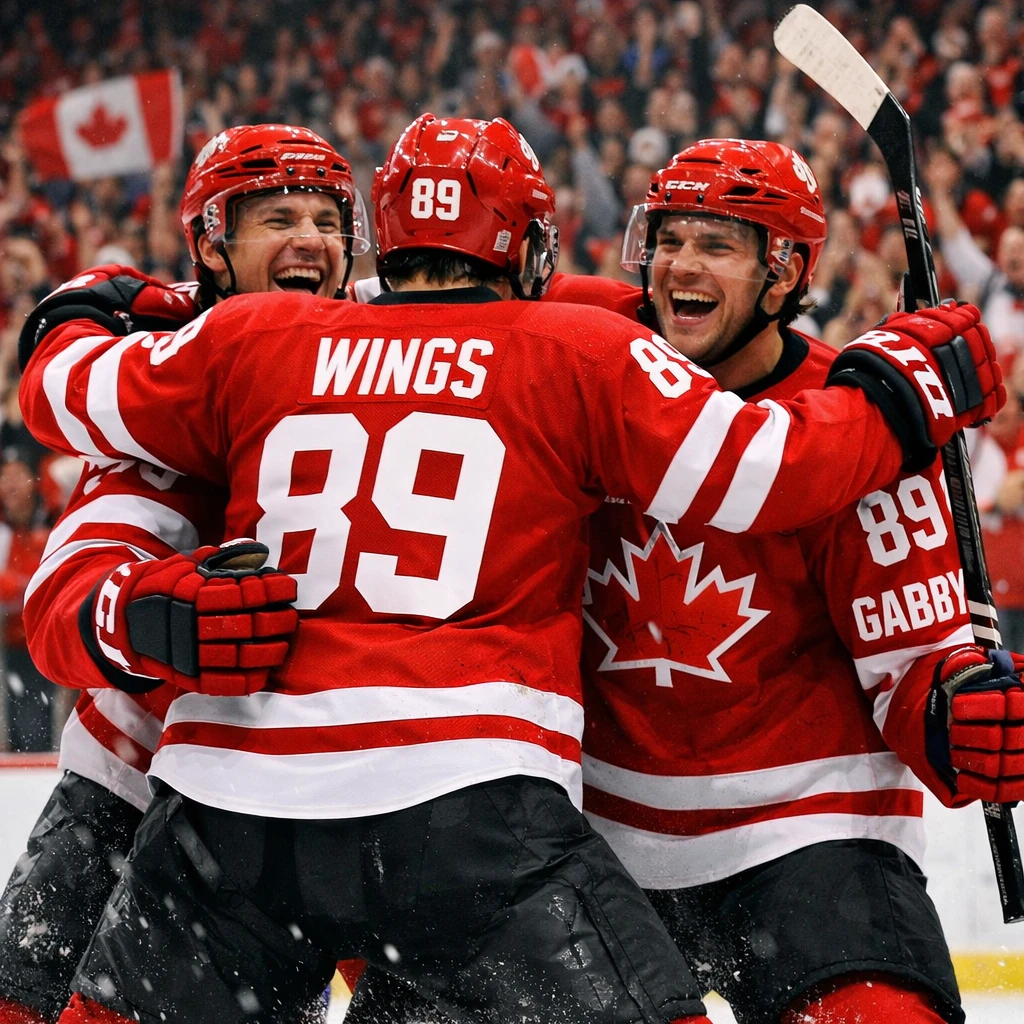 We cheer for Team Canada